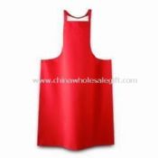 Red Cooking Apron Made of Cotton and Nonwoven Fabric images