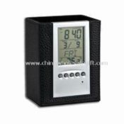Electronic Calendar with Pen Holder and Thermometer images