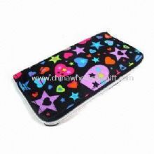 Womens Wallet in Fashionable Design with Stitching at Sides Made of Polyester images
