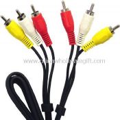 DUAL 25 FT STEREO AUDIO CABLE PATCH CORD DVD 25FT images