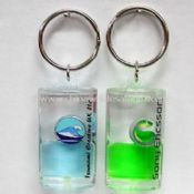 Liquid Acrylic Aqua-style Key Chain With Customized Designs images
