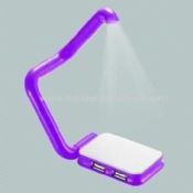 Foldable 4 Ports USB Light Made of ABS with Stand HUB and Notebook images