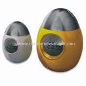 Novelty Digital Clock in Egg Shape Made of Plastic images