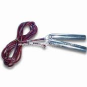 Jump Rope with Cowhide Leather Rope and Heavy Steel Handle images