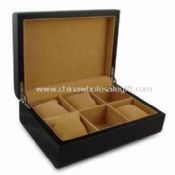 Watch Box with High Glossy Black Finish and Velvet Lining images