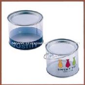 PET tube with tin lid and tin base images