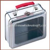 Tin Lunch Box With PVC/PET window on lid images