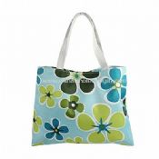 Polyester Flower Print Tote Bag images
