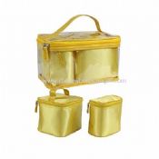 Polyester Satin Cosmetic Bag Set images