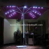 Aluminum Solar Umbrella with LED lights images