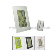 Multifunctional LCD weather station clock images