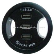 In-desk 3-port USB HUB with Audio  Fit 2.375 Inch hole images