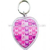 Acrylic heart shape Keychain images