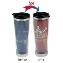 Hot color change stainless steel cup images
