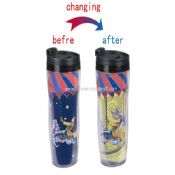 Cartoon color changing plastic mug images