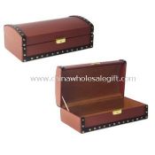 Round PU Leather Wine Box For One Wine Bottle images