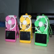 Mini portable travelling Solar Fan with led light images