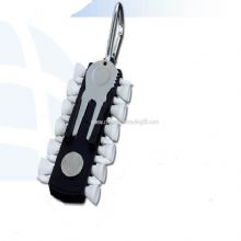 Golf Key Ring with Divot Tool and Tee Marker images