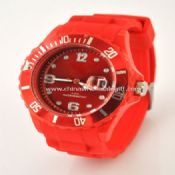 Fashion silicone watch with calendar images