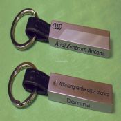 Zinc alloy and Leather Keychain images