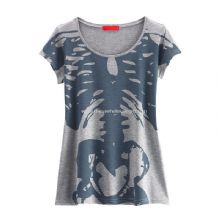 Womens Cotton Short Sleeve Printing T-shirt images