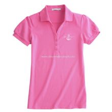 Frauen kurze Ärmel Baumwolle Polo-shirt images