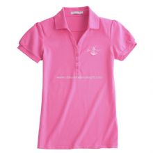 Women Short Sleeve Cotton Polo shirt images