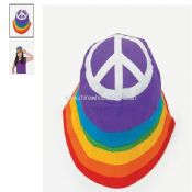 Peace Sign Rainbow Bucket Hat images