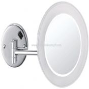 Acrylic wall mounted round mirror with led light images