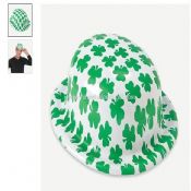 Shamrock print derby hats images