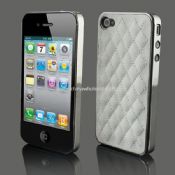 Deluxe Leather Chrome Case For iphone4 4S images