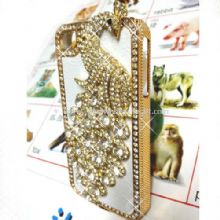 Peacock Bling Diamond Aluminium Hard Case Cover For iPhone4 4S images