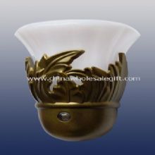 LED Antique Brass Leaf Sconce Night Light images