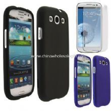 Rubber hard cover+LCD Guard For Samsung Galaxy S3 images
