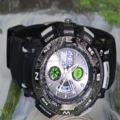 Double movement sports watch images