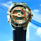 Waterproof double movement watch images