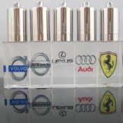 Crystal USB flash drive With engraving logo design images