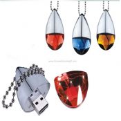 Crystal USB Flash Drive with Keychain images