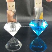 LED Light Crystal USB Flash Drive images