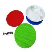 Round shaped siilcone hot pot mat images