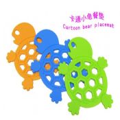 Turtle shape silicone coaster images