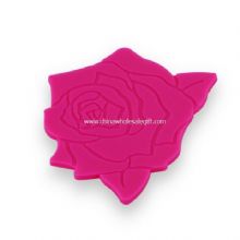 Rose shaped silicone cup coaster images