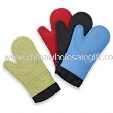 Silicone kitchen glove with cotton lining images
