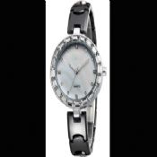 Black Crystal Ceramic Lady Watch images