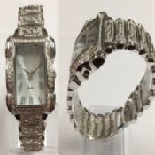 Crystal bracelet watch images