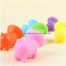 Mini Pig Shaped Silicone Mobile Phone Holder images