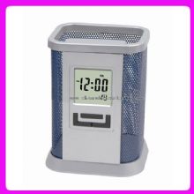 Office desktop brush pot clock images