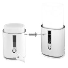 Sensor touch lift function night light speaker with alarm clock images