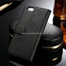 Wallet lichee pattern PU leather full grain phone case images
