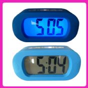 Large LCD backlight silicone alarm clock images